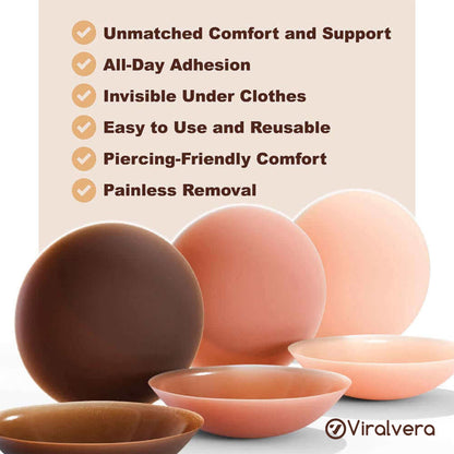 De virale “niet-plakkerige” tepelcovers (1 paar)