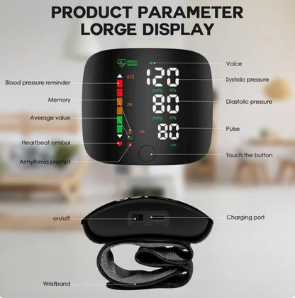 Smart Wrist Blood Pressure Monitor
